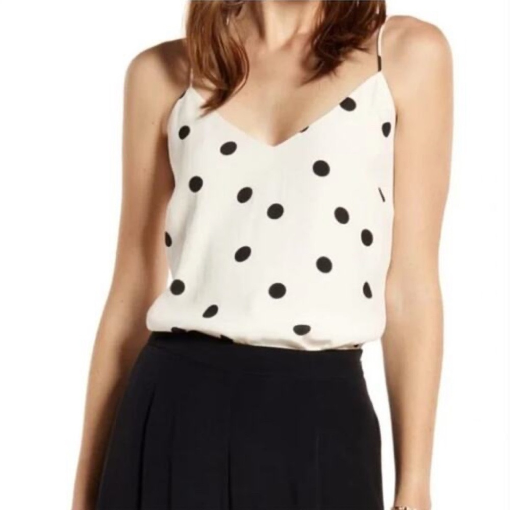 Polka Dot Spaghetti Strap Top
